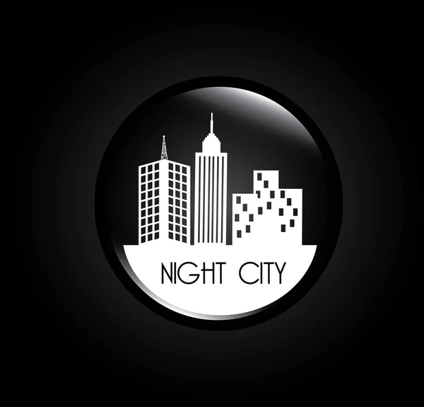 Noche ciudad diseño — Archivo Imágenes Vectoriales