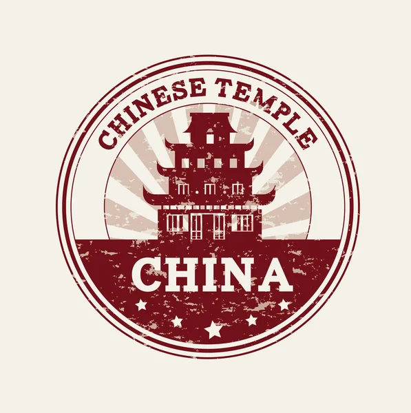 Chinese temple — Stock Vector