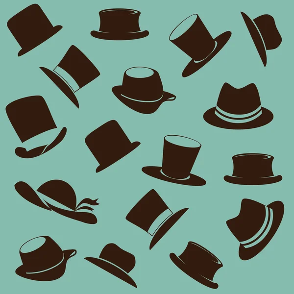 Chapeaux icônes — Image vectorielle