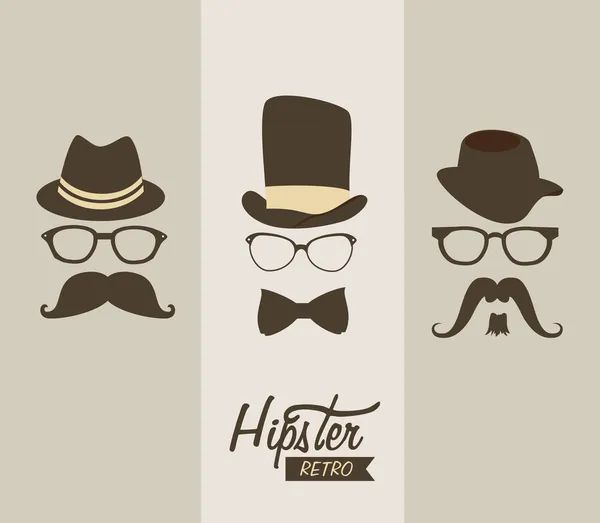 Hipszter — Stock Vector