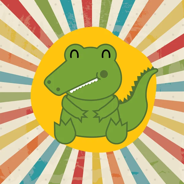 Niedliches Krokodil — Stockvektor