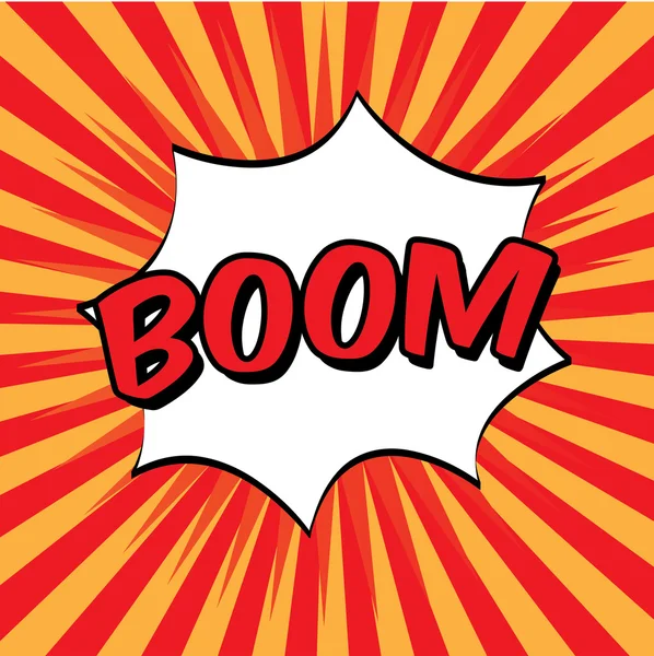 Boom del arte pop — Vector de stock