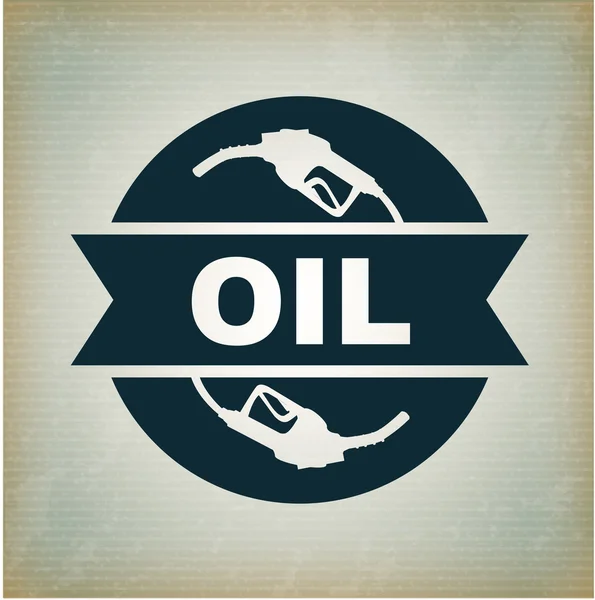 Rótulo do óleo — Vetor de Stock