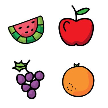 sağlıklı yiyecek simgeleri