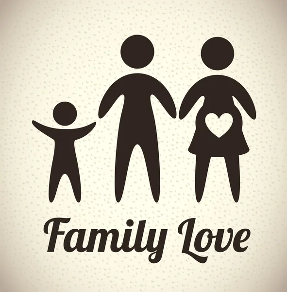 Familie liefde — Stockvector