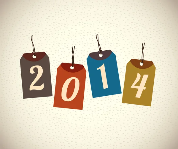 Anno nuovo 2014 — Vettoriale Stock