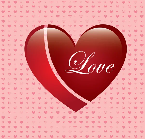 Love heart — Stock Vector