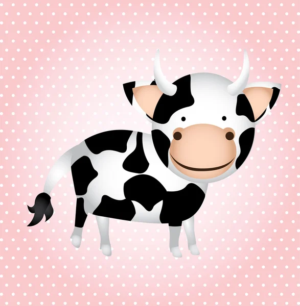 Backrground kráva — Stockový vektor