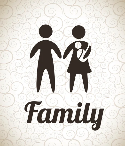 Amour de famille — Image vectorielle