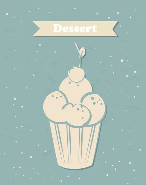 Dessert ontwerp — Stockvector