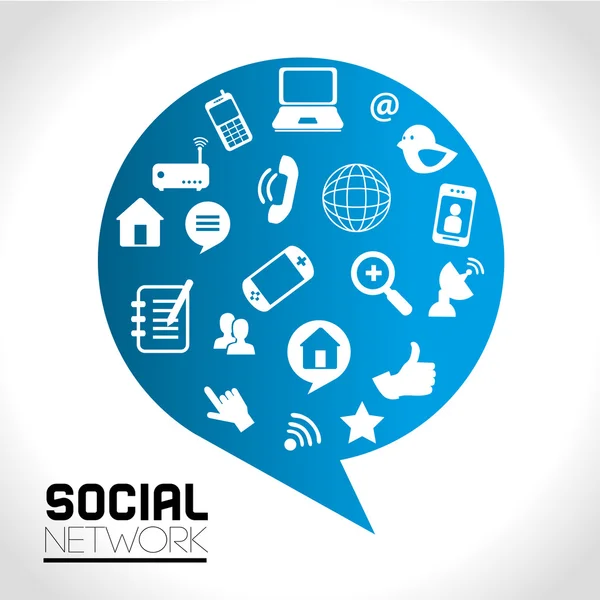 Social network — Stock Vector