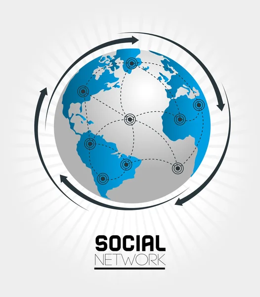 Rede Social —  Vetores de Stock