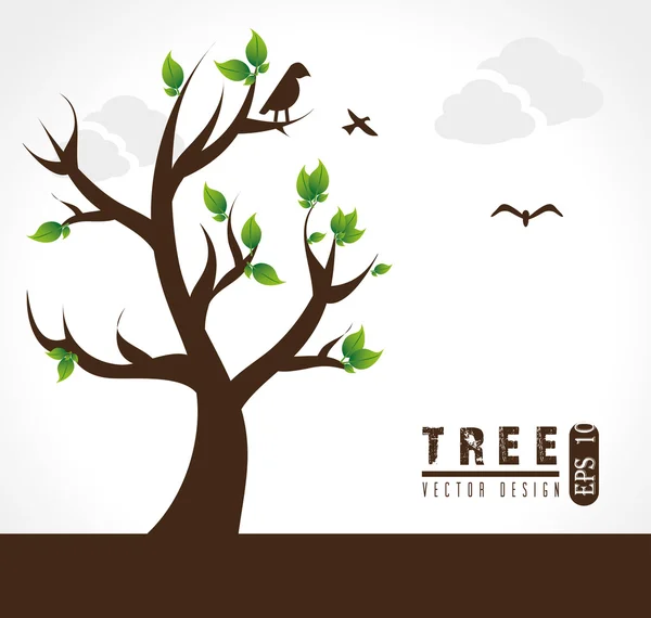 Drzewo naturalne — Wektor stockowy