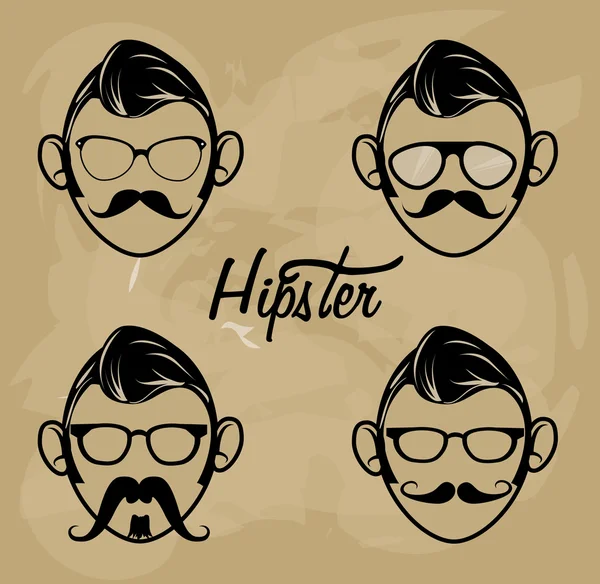 Hipster — Stockvector