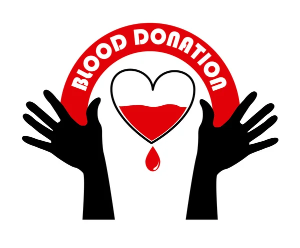 Faire un don de sang — Image vectorielle