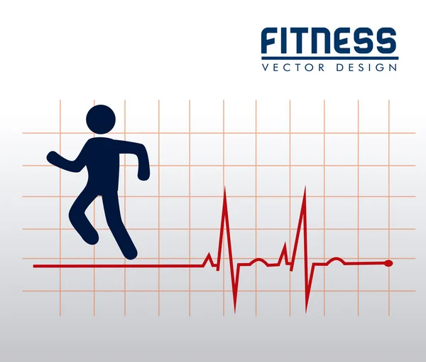 Fitness — Stockový vektor