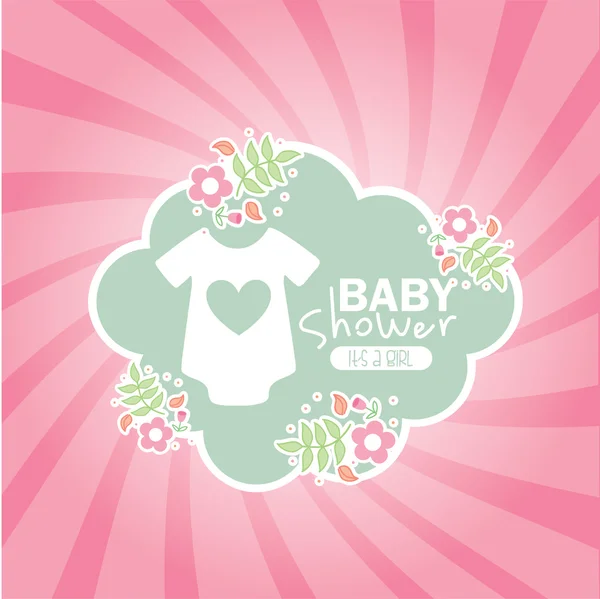 Baby shower — Stock Vector