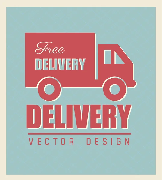 Free delivery — Stock Vector