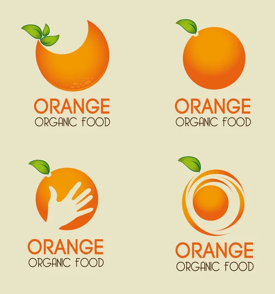Owoce cytrusowe pomarańczowe — Wektor stockowy