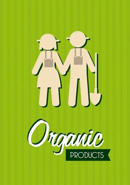 Organik etiket — Stok Vektör