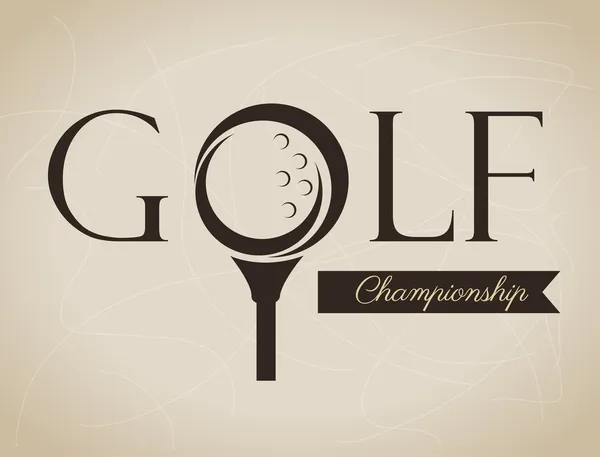 Conception de golf — Image vectorielle