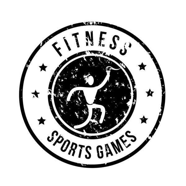 Diseño de fitness — Vector de stock