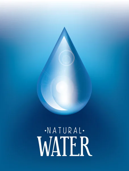 Természetes víz — Stock Vector