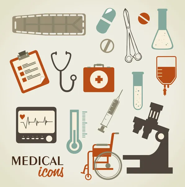 Medical icons — Stock Vector