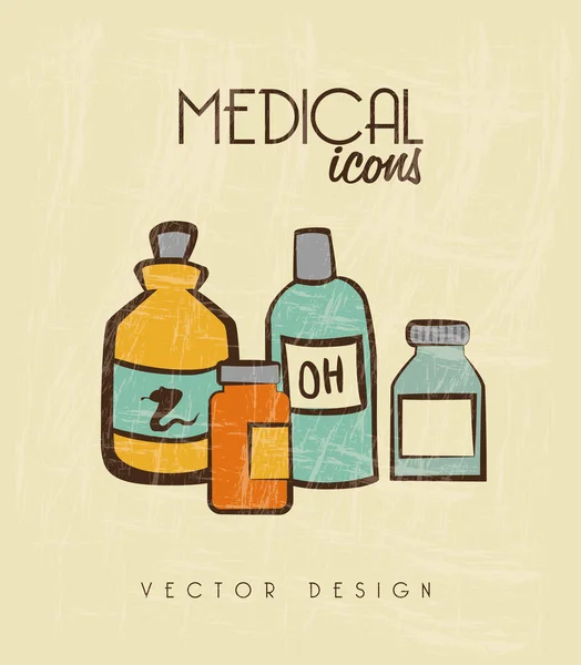 Ícones médicos — Vetor de Stock