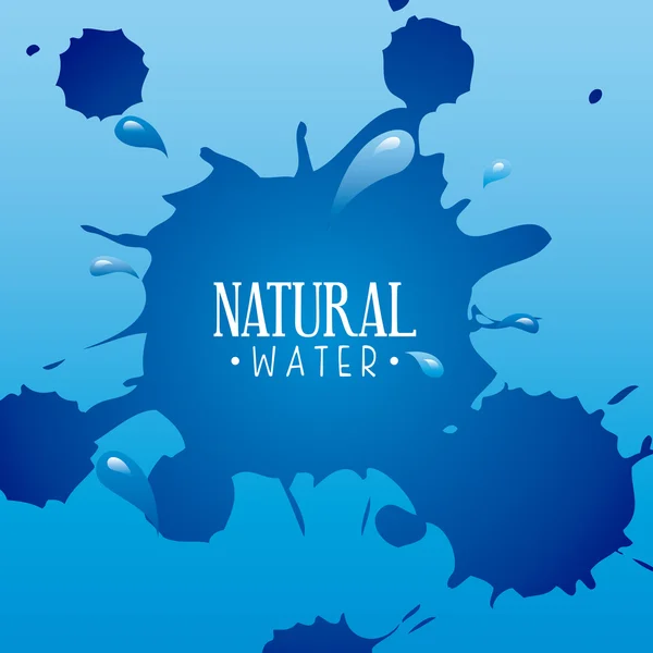 Natuurlijk water — Stockvector