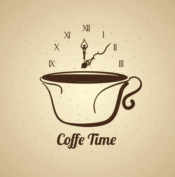 Hora del café — Vector de stock