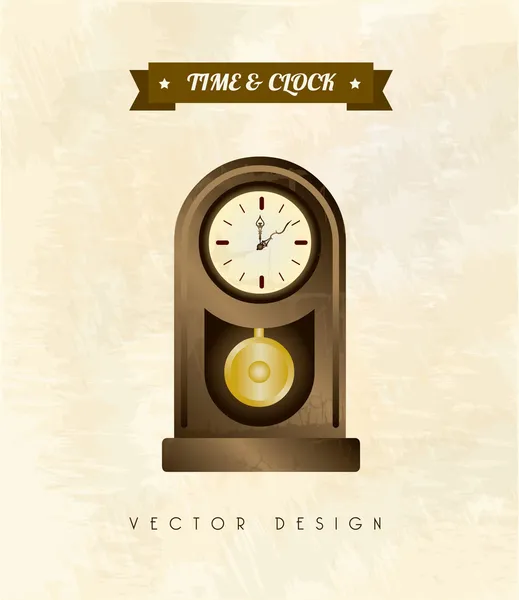 Reloj de diseño — Vector de stock