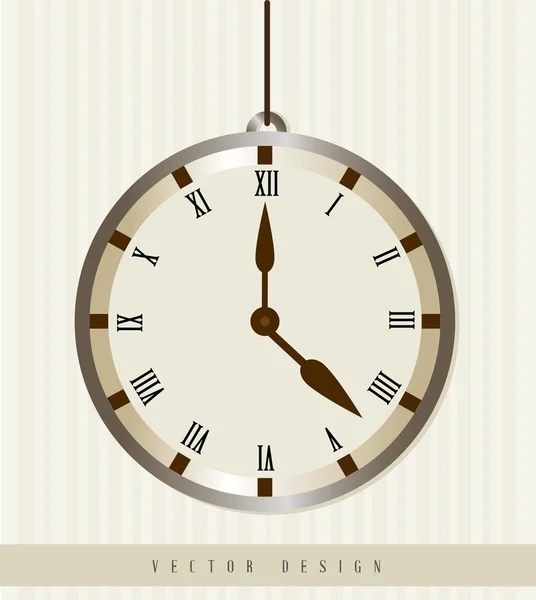 Reloj de diseño — Vector de stock