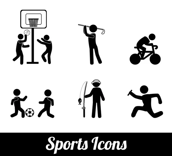 Iconos deportivos — Archivo Imágenes Vectoriales