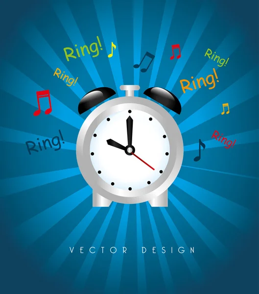 Reloj de diseño — Vector de stock