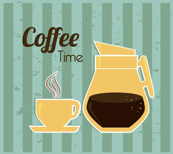 Hora del café — Vector de stock