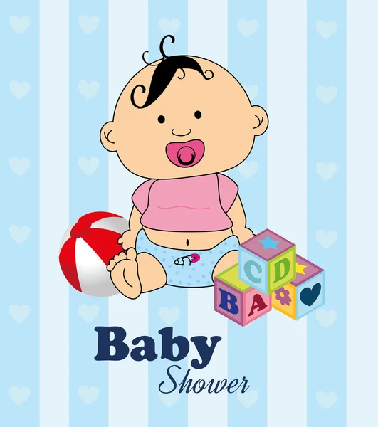 Babydusche — Stockvektor