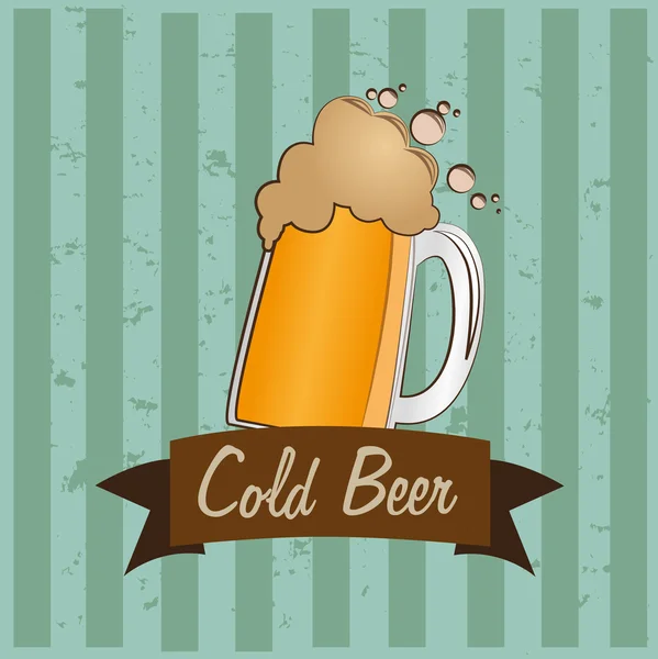 Cerveja gelada —  Vetores de Stock