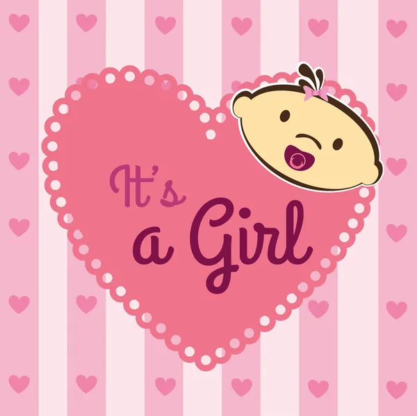 Its a girl — Stock Vector