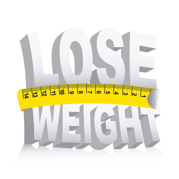 Perdre du poids — Image vectorielle