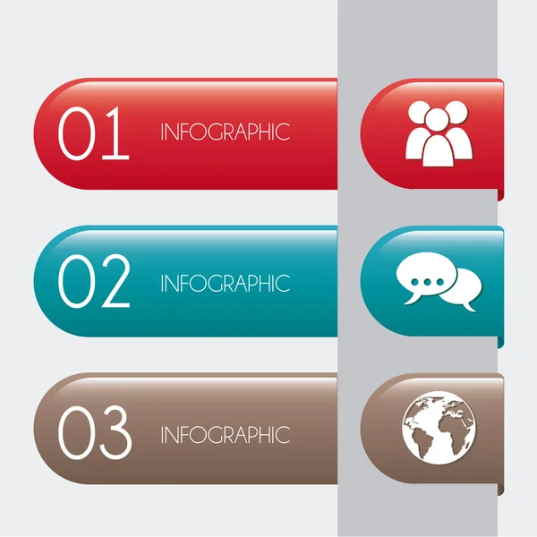 Infografías de negocios — Vector de stock