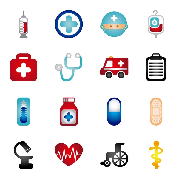 Healthy icons — Stock Vector