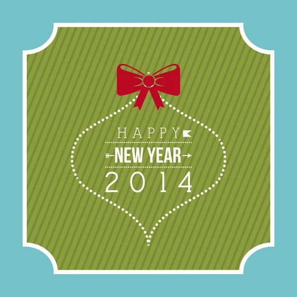 행복 한 새해 2014 — 스톡 벡터