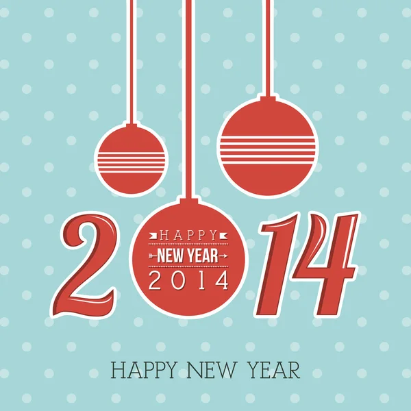 Happy new year 2014 — Stock Vector