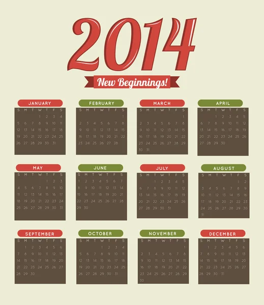 Bonne année 2014 — Image vectorielle