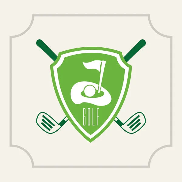 Diseño de golf — Vector de stock