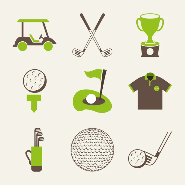 Diseño de golf — Archivo Imágenes Vectoriales