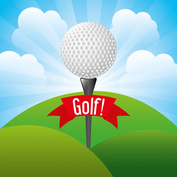 Diseño de golf — Vector de stock