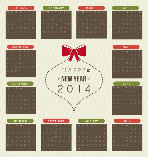 Bonne année 2014 — Image vectorielle