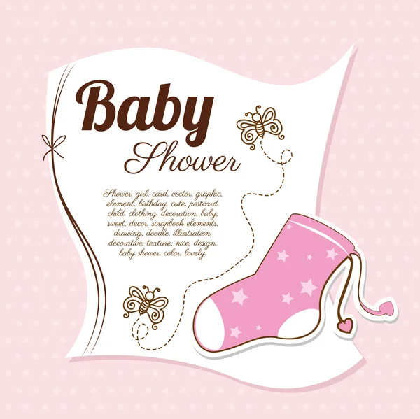 Baby shower design — Stock Vector